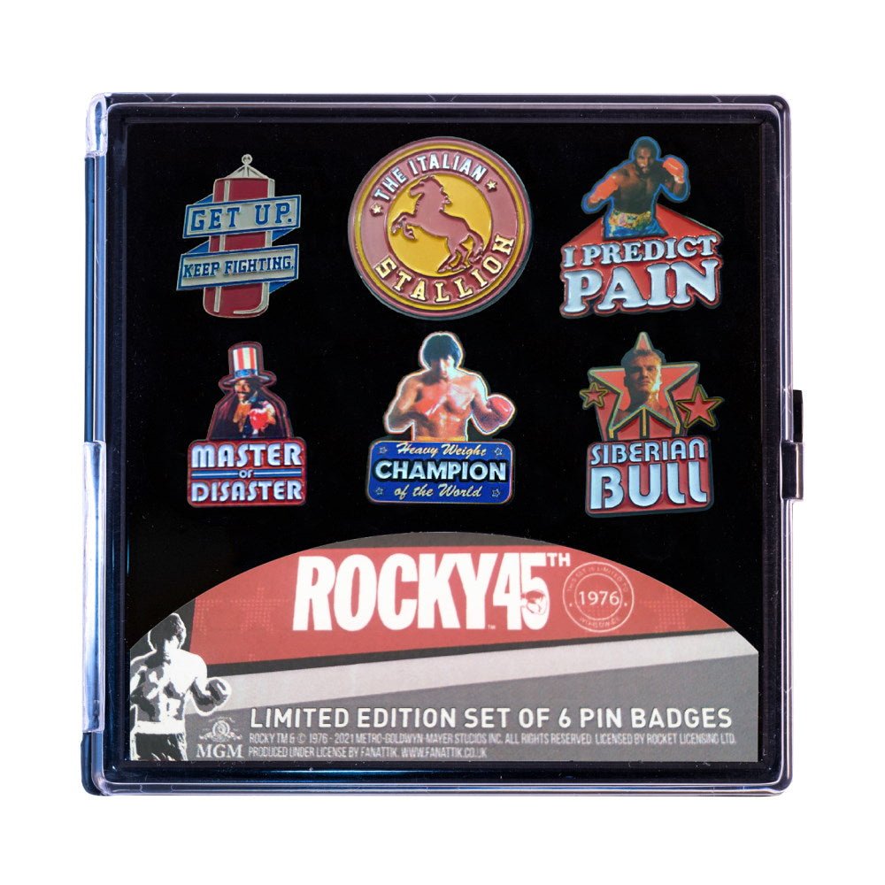 ROCKY - (公開 50周年 ) - Limited Edition 6 Pack of Pins / 世界限定1976枚